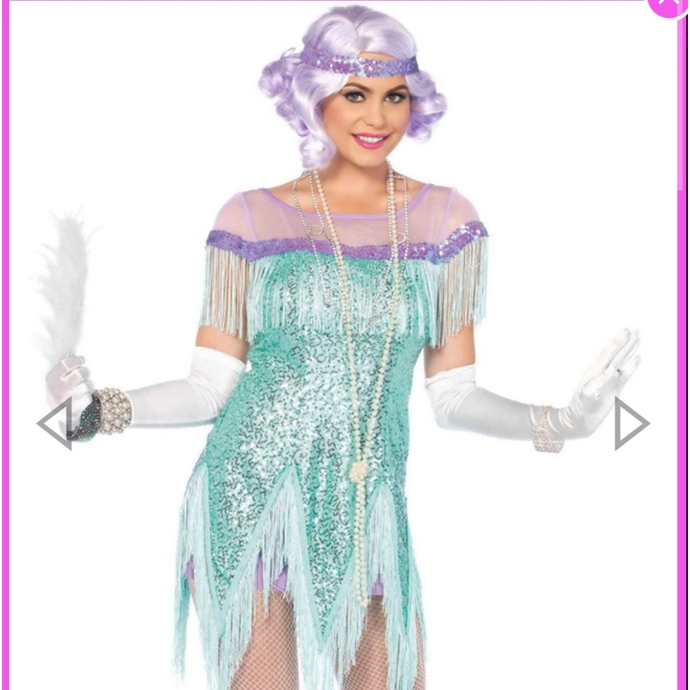 Foxtrot Flirt Flapper Costume. Size L/G